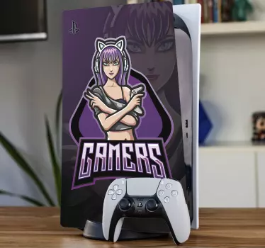 Αυτοκόλλητο ps5 Δημιουργία Χαρακτήρα gamer - TenStickers