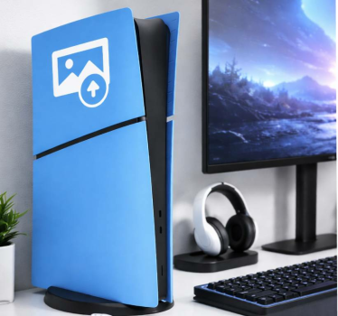 Αυτοκόλλητο ps5 Προσωποποιημένη ps5 slim digital edition - TenStickers