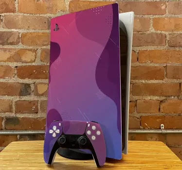 Αυτοκόλλητο ps5 Ζωντανό Μωβ Γκράντιεντ - TenStickers