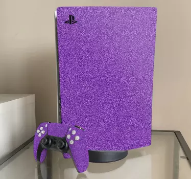αυτοκόλλητο μοβ λάμψη playstation 5 - TenStickers