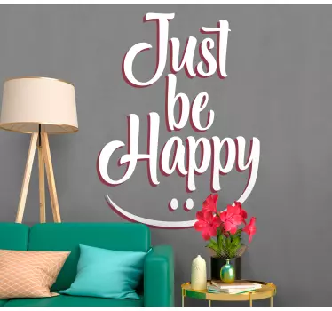Αυτοκόλλητα τοίχου ζώα της ζούγκλας Να είστε ευτυχισμένοι - TenStickers