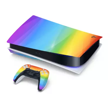 αυτοκόλλητο ουράνιο τόξο playstation 5 - TenStickers