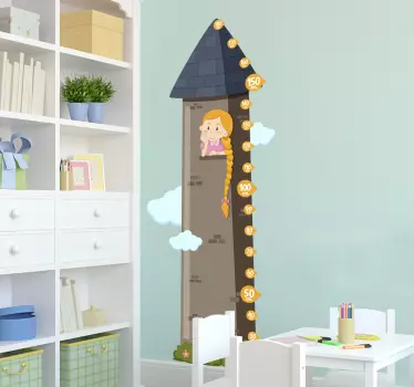 αυτοκόλλητο γραφήματος ύψους rapunzel - TenStickers
