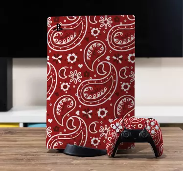 κόκκινο σχέδιο playstation decal - TenStickers