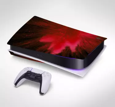 κόκκινο έκρηξη playstation 5 decal - TenStickers
