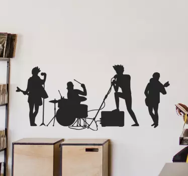 αυτοκόλλητο ροκ μπάντα ροκ - TenStickers