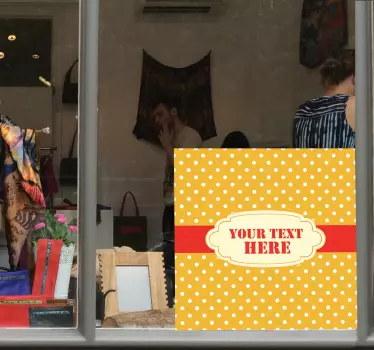Αυτοκόλλητα προσφορών με φόντο πουά - TenStickers