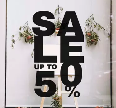πωλήσεις έως και 50% decal παραθύρου - TenStickers