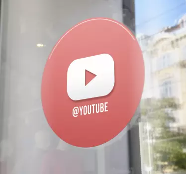 Αυτοκόλλητο για βιτρίνες Εμβληματική Πλατφόρμα Βίντεο - TenStickers