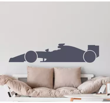 σιλουέτα f1 αυτοκίνητο ακραία σπορ τοίχου decal - TenStickers