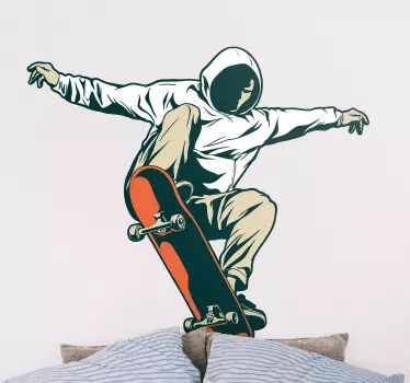 Skateboard άλμα τοίχου decal - TenStickers
