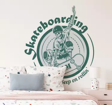 Decal ταπετσαρία συμβόλων ομάδας skateboard - TenStickers