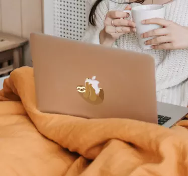νωθρότητα macbook αυτοκόλλητο άγριων ζώων - TenStickers