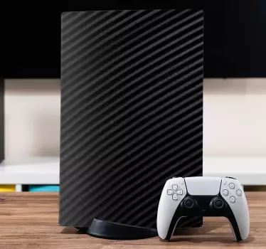 στερεό ματ μαύρο playstation 5 decal - TenStickers
