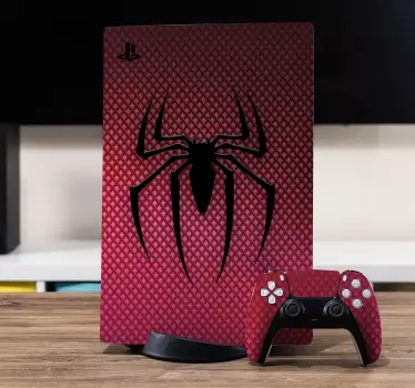 αυτοκόλλητα spiderman στήθος λογότυπο playstation 5 - TenStickers