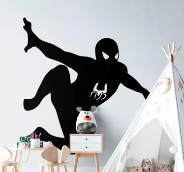 Spiderman στον τοίχο superhero decal - TenStickers