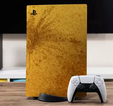 Splash yellow playstation 5 βινύλιο δέρμα - TenStickers