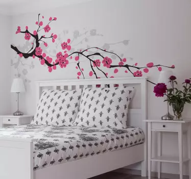 αυτοκόλλητο τοίχου υποκατάστημα sakura άνοιξη - TenStickers