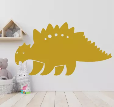αυτοκόλλητο τοίχου stegosaurus σιλουέτα δράκος - TenStickers