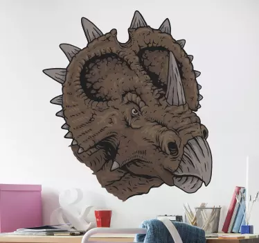 T-rex hunter's trophy dragon wall decal - TenStickers