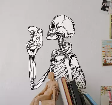 τατουάζ σχεδιασμός σκελετός gamer παράθυρο decal - TenStickers