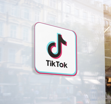 Tiktok λογότυπο παραθύρου - TenStickers