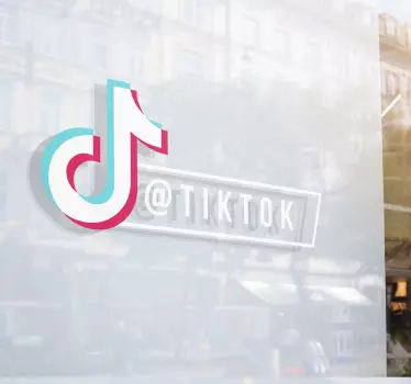 Tiktok εξατομικευμένο παράθυρο - TenStickers