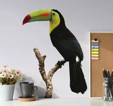 αυτοκόλλητο toucan σχεδίασης πουλιών - TenStickers