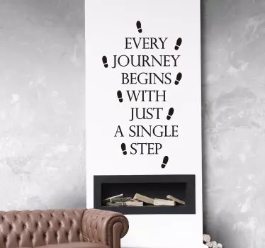 Trapsticker κάθε ταξίδι κίνησης wall decal - TenStickers