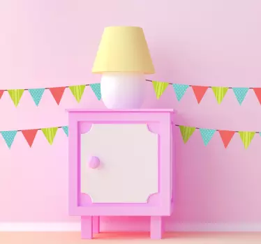 τρίγωνο bunting banners decal - TenStickers