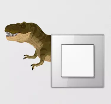 αυτοκόλλητο διακόπτη δεινοσαύρων triceratops - TenStickers