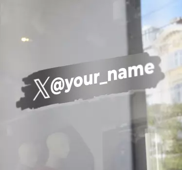 αυτοκόλλητο πρόσοψη καταστήματος Το σύμβολο του Twitter - TenStickers