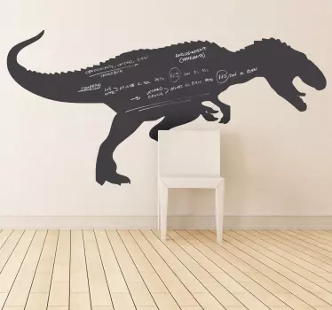 αυτοκόλλητο μαυροπίνακα tyrannosaurus rex - TenStickers