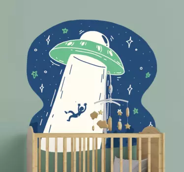 Ufo διαστημόπλοιο space decal - TenStickers