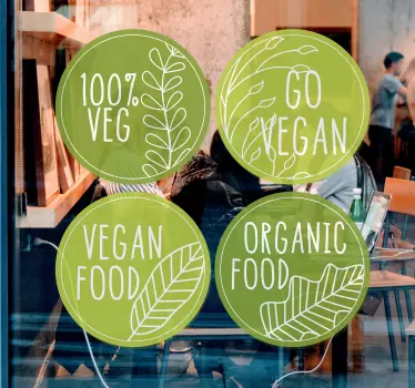 αυτοκόλλητο τοίχου vegan power food - TenStickers