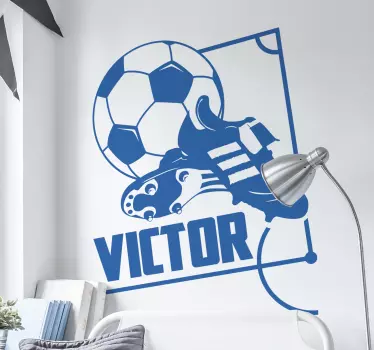 όνομα παπούτσια ποδοσφαίρου wall decal - TenStickers