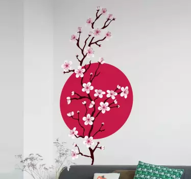αυτοκόλλητο τοίχου sakura υποκατάστημα - TenStickers