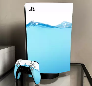 αυτοκόλλητα playstation υφής νερού 5 - TenStickers