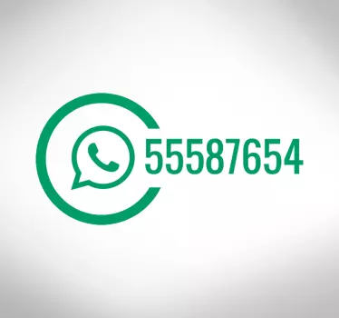 αυτοκόλλητο παραθύρου επιχείρησης whatsapp - TenStickers