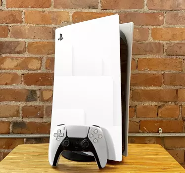 αυτοκόλλητο με λευκά μεγάλα τετράγωνα playstation 5 - TenStickers
