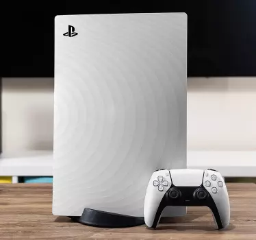 αυτοκόλλητα λευκών κύκλων playstation 5 - TenStickers