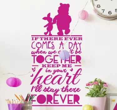 αυτοκόλλητα winnie the pooh εμπνευσμένη προσφορά - TenStickers