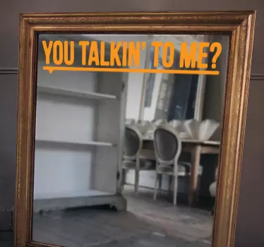 αυτοκόλλητο καθρέφτη μου μιλάς; - TenStickers