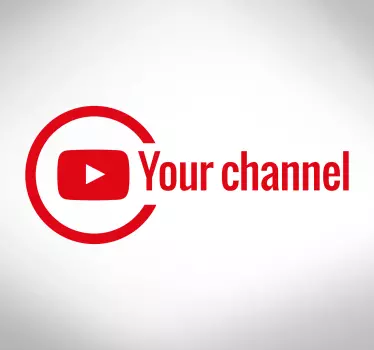 ετικέτα youtube προσαρμόσιμη αυτοκόλλητη παράθυρο - TenStickers