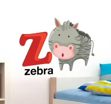 αυτοκόλλητο γράμμα z παιδιά - TenStickers