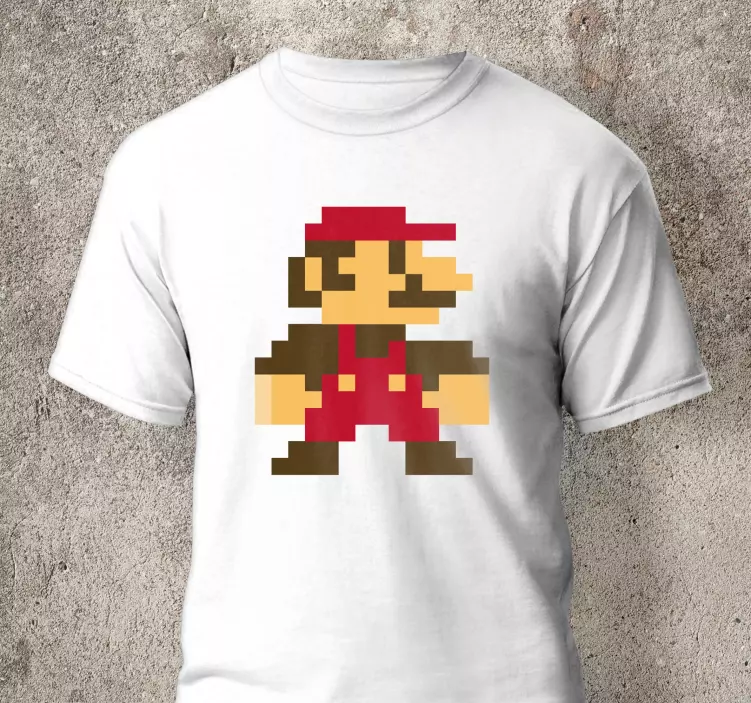 Παιδικό μπλουζάκι mario 8 bit - TenStickers