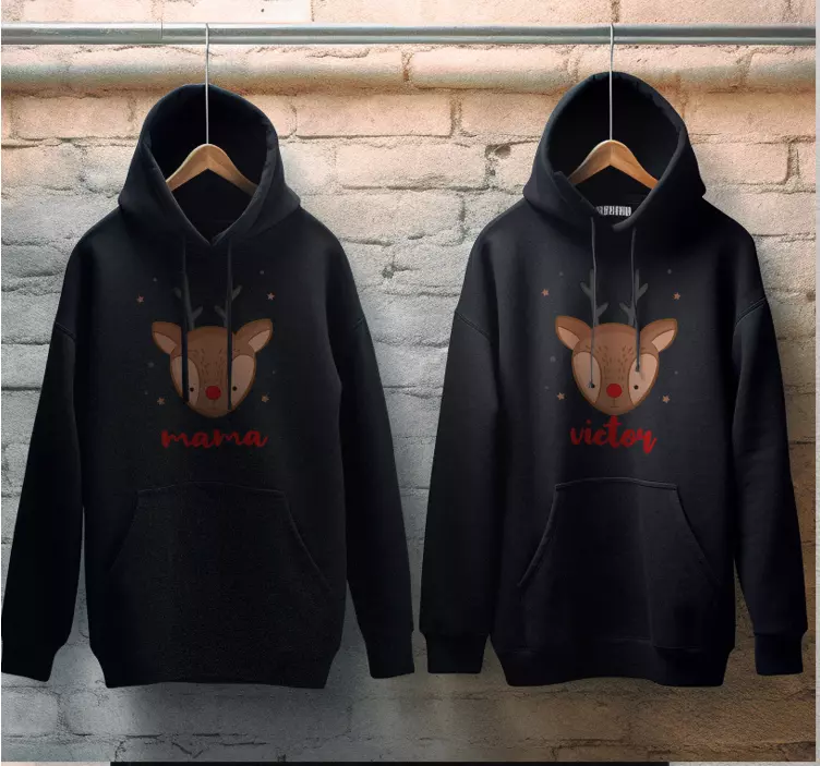 Μπλουζάκι Χριστουγέννων Προσαρμοσμένοι Χριστουγεννιάτικοι Αντίλοπ - TenStickers