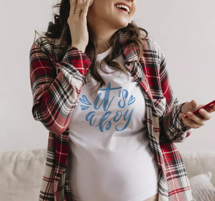 φύλο αποκαλύπτουν ότι είναι πουκάμισο αγόρι - TenStickers