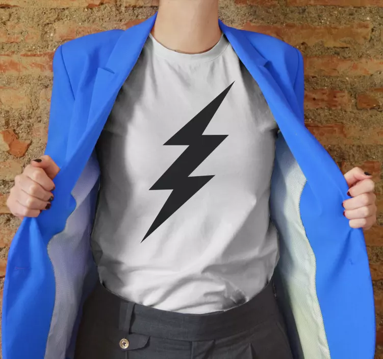 Custom t-shirt lightning "contemporary style". - TenStickers