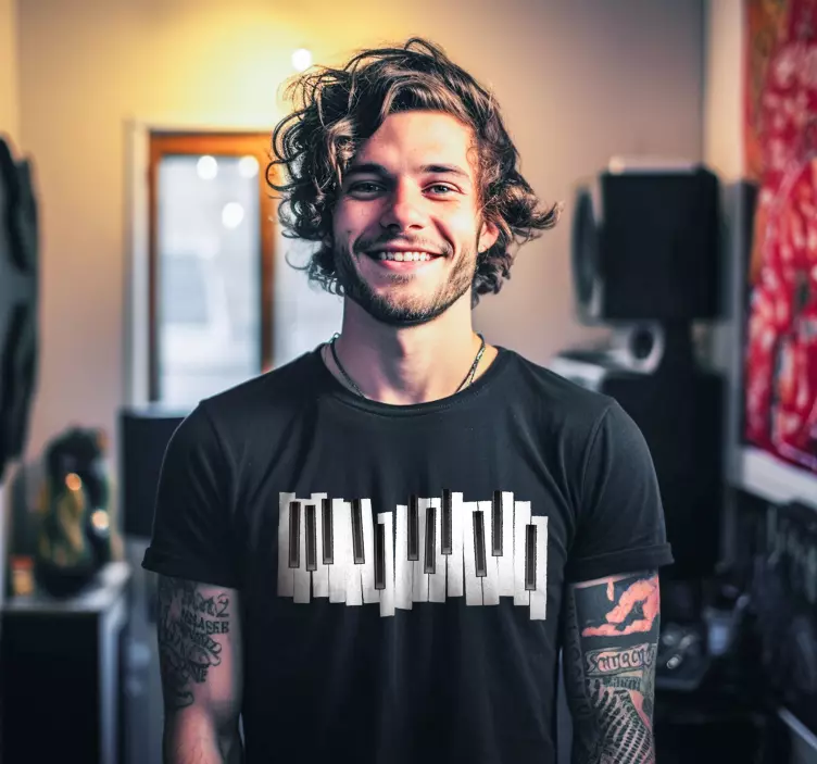 Μπλουζάκι Πιάνο Πλήκτρων - TenStickers